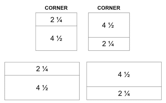 esquinas de muros de contención